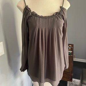 Grey chiffon blouse